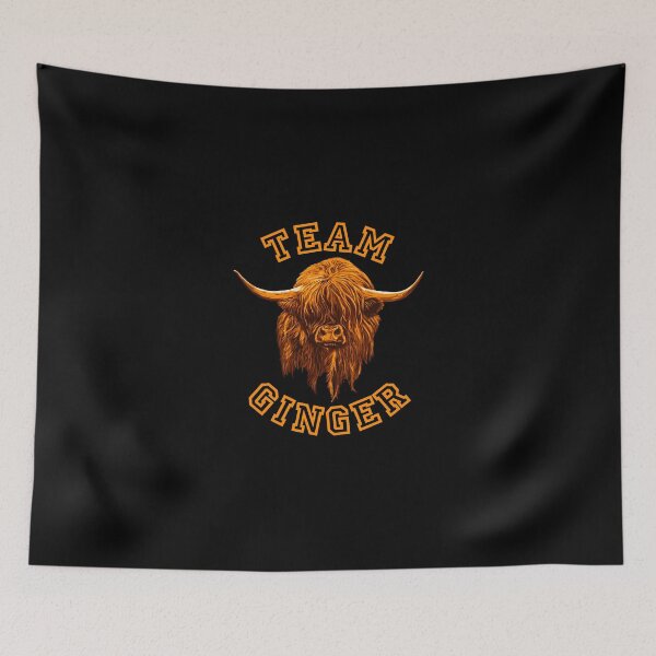Item preview, Scottish Highland Cow Celebrates Team Ginger designed and sold by tamburroallena.