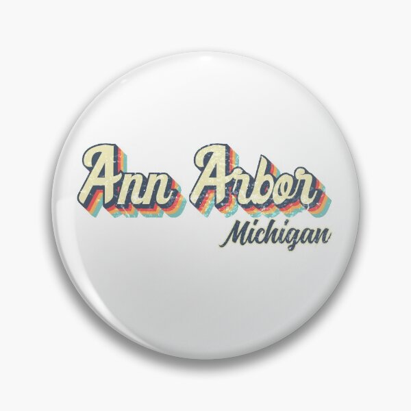 Item preview, Ann Arbor city Michigan Retro Vintage 70s rainbow designed and sold by Teelogic.