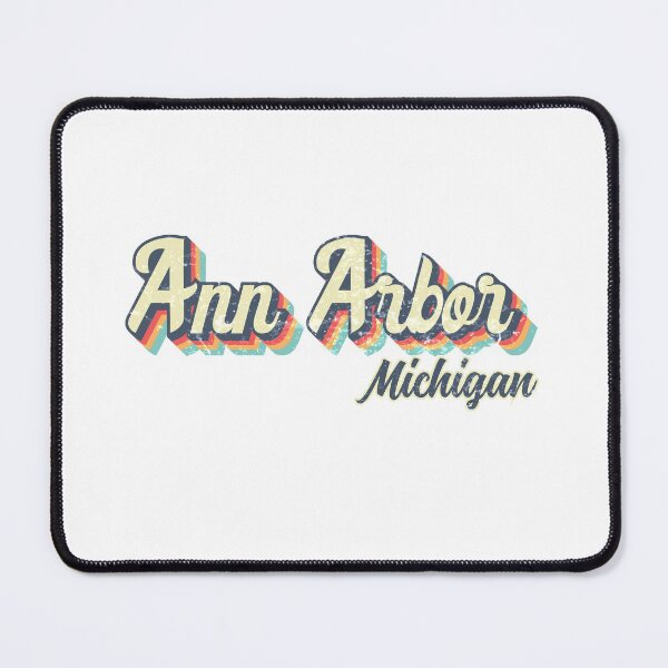 Item preview, Ann Arbor city Michigan Retro Vintage 70s rainbow designed and sold by Teelogic.