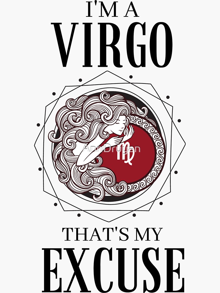 August 23 to September 22 birthday design Virgo Zodiac sign Sticker