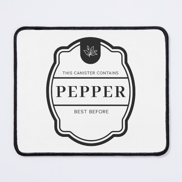 Item preview, Pepper label for spice jars designed and sold by Astralia.