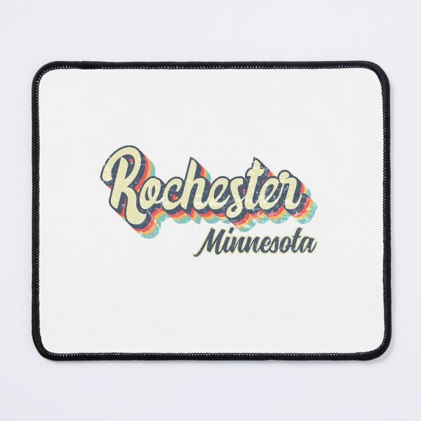 Item preview, Rochester city Minnesota Retro Vintage 70s rainbow designed and sold by Teelogic.
