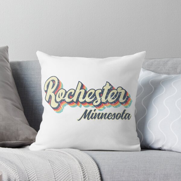 Item preview, Rochester city Minnesota Retro Vintage 70s rainbow designed and sold by Teelogic.