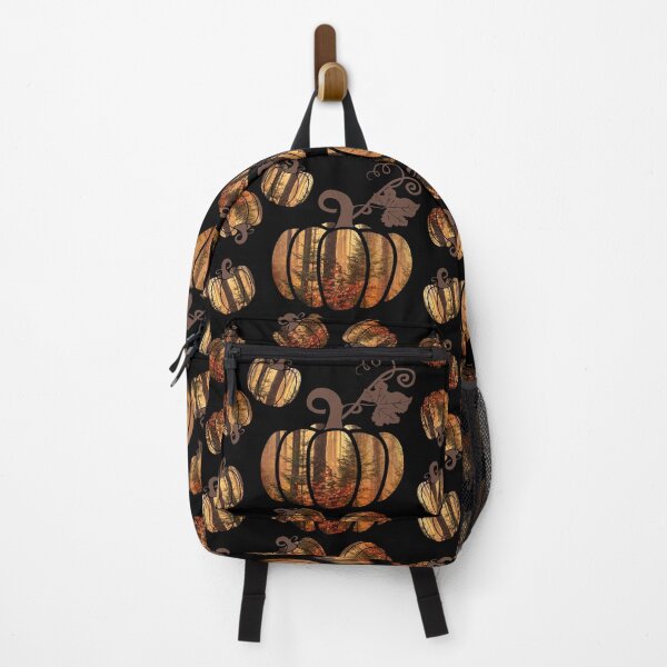 Item preview, Cute fall spooky forest colorful pumpkin - halloween - autumn - amber - burnt orange autumn pattern designed and sold by hasbeenz.