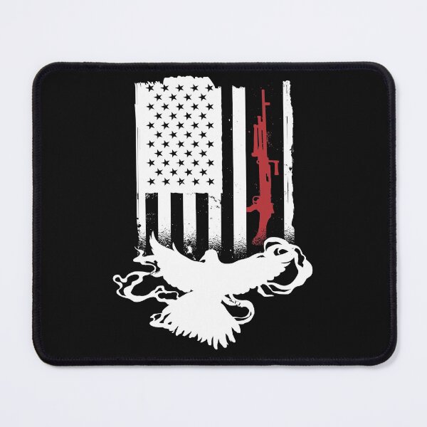 Item preview, US Flag with Shotgun Dove Hunting Designs for Dove Hunters designed and sold by Click-Like.
