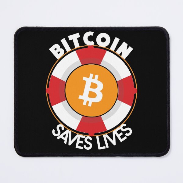 Item preview, Bitcoin Rescue Ring Saves Life designed and sold by Galaxy-Corner.