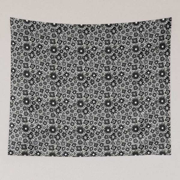 Item preview, Daisies - Black and White designed and sold by Squarebird.