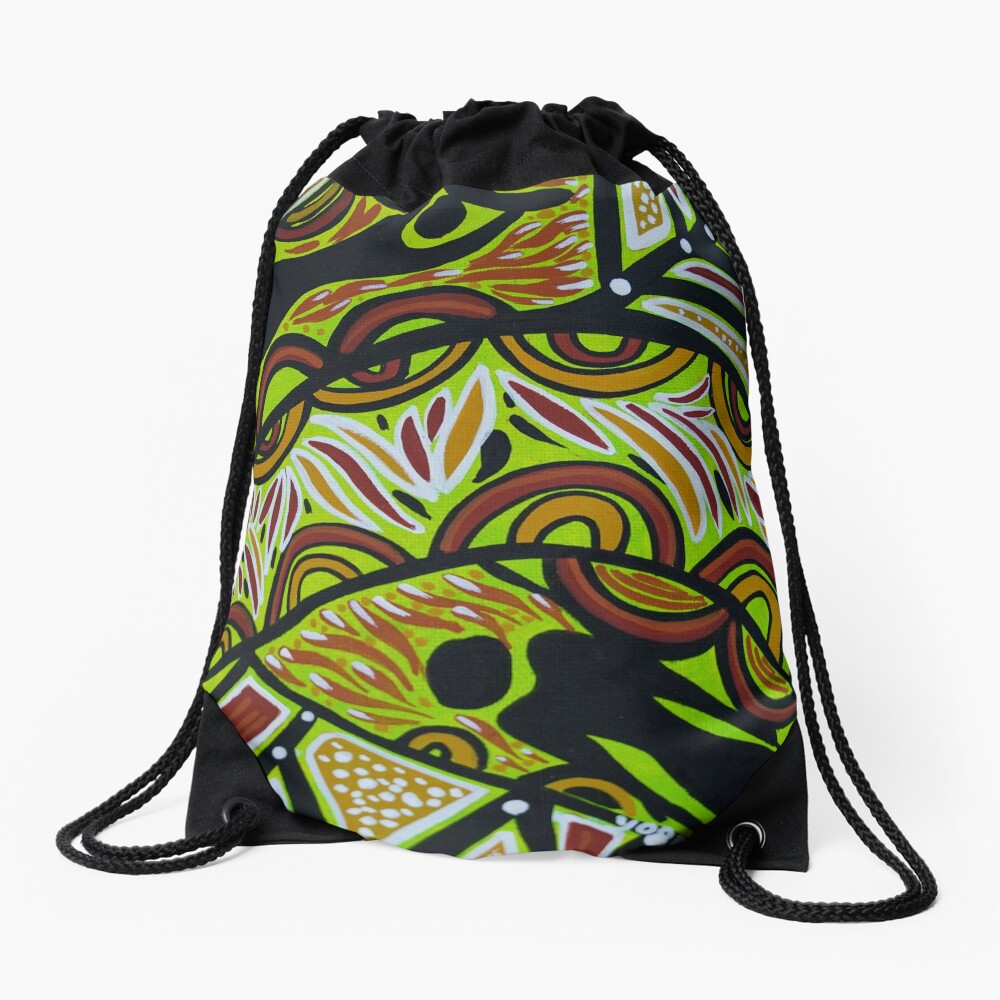 Australian Rainforest People  - Native Creations Drawstring Bag