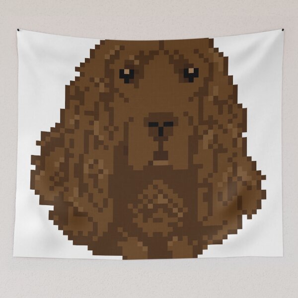 Item preview, Cocker Spaniel Dog - Pixel Art designed and sold by adlibcreative.