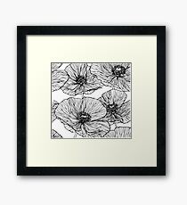 Flowers. Poppies Framed Print