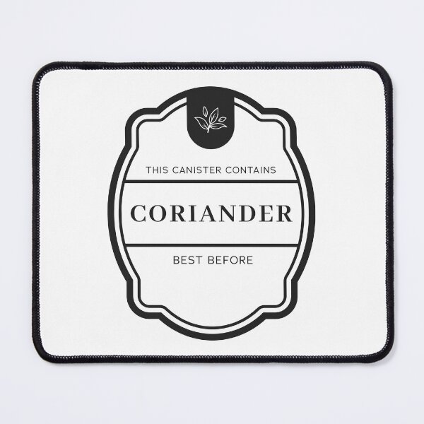 Item preview, Coriander label for spice jars designed and sold by Astralia.