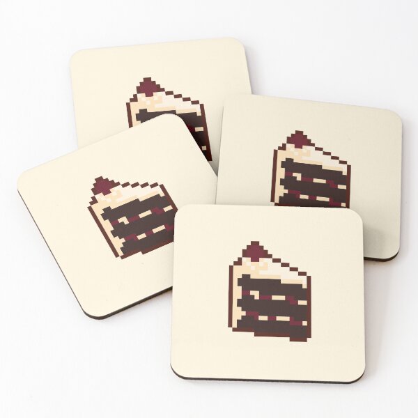 Item preview, Black forest chocolate cake pixel art designed and sold by tifft.