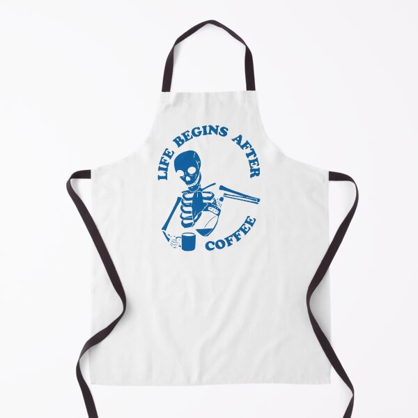 Item preview, Life Begins After Coffee, Skeleton Brewing Coffee, Blue designed and sold by anghelapparel.