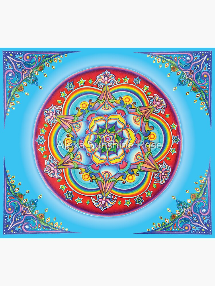 Thumbnail 3 of 3, Magnet, Living Waters Mandala designed and sold by Alexa-sunshine.
