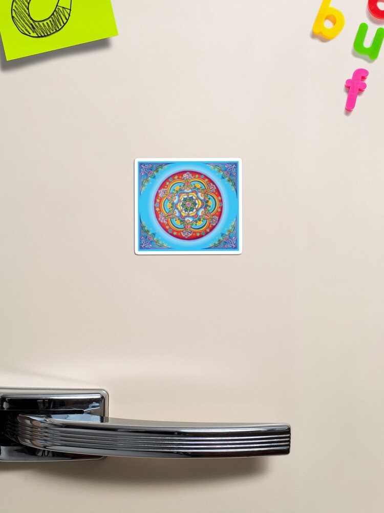 Thumbnail 1 of 3, Magnet, Living Waters Mandala designed and sold by Alexa-sunshine.