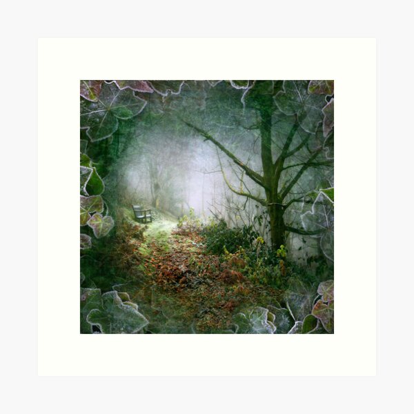 A Winter's Walk (square crop) Art Print