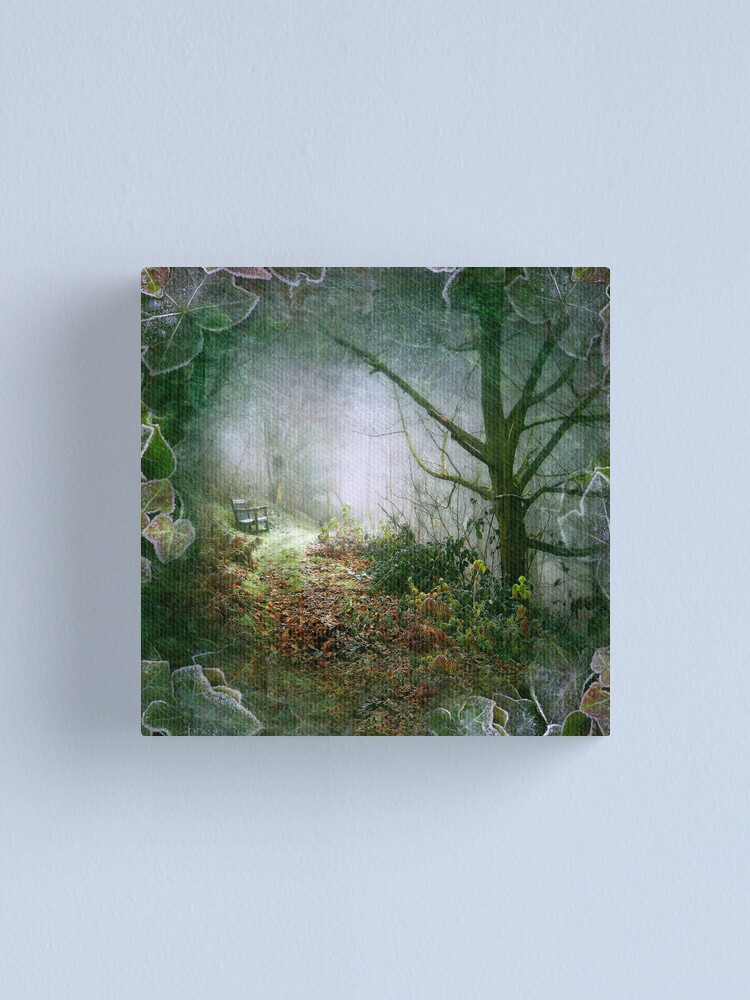 Alternate view of A Winter's Walk (square crop) Canvas Print