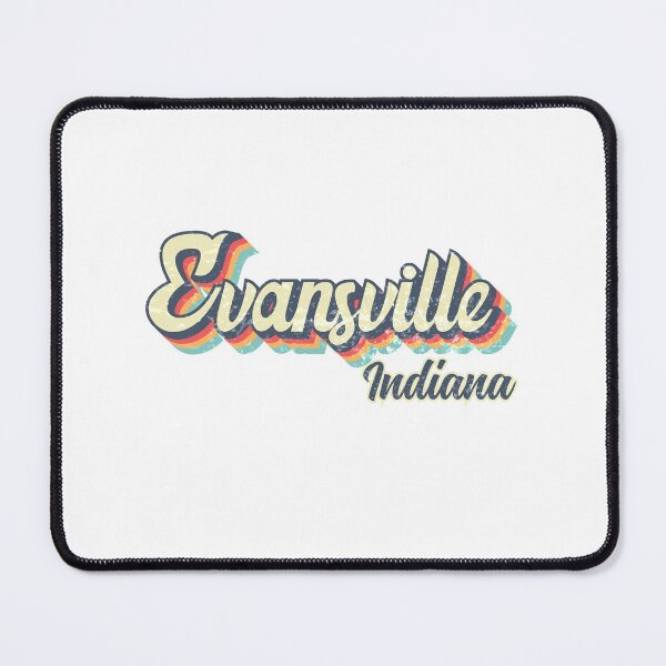 Item preview, Evansville city Indiana Retro Vintage 70s rainbow designed and sold by Teelogic.