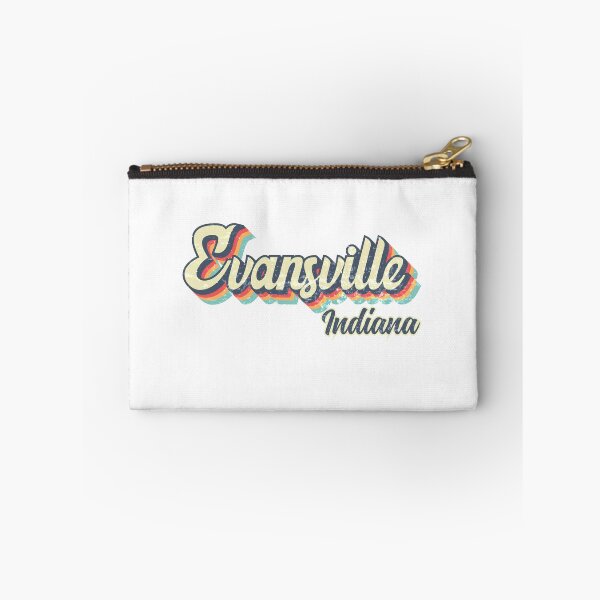 Item preview, Evansville city Indiana Retro Vintage 70s rainbow designed and sold by Teelogic.
