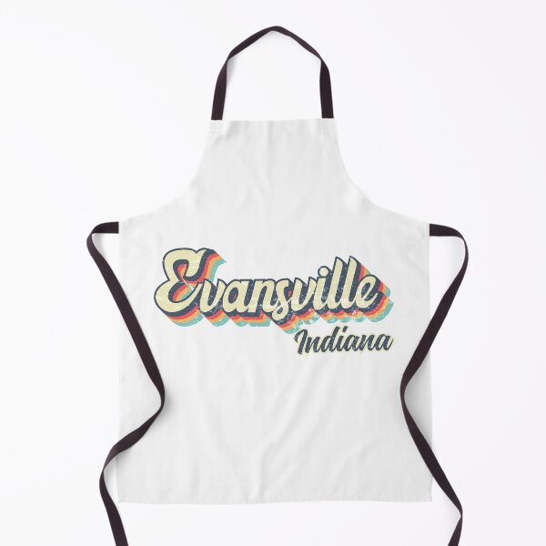 Item preview, Evansville city Indiana Retro Vintage 70s rainbow designed and sold by Teelogic.
