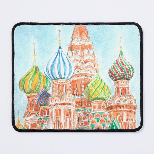 Item preview, hand painted Moscow Saint Basils Cathedral watercolor  designed and sold by SelenePaintings .