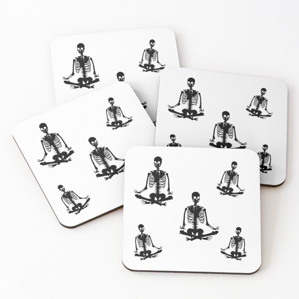 Item preview, Meditating skeleton gang designed and sold by stickmeok.