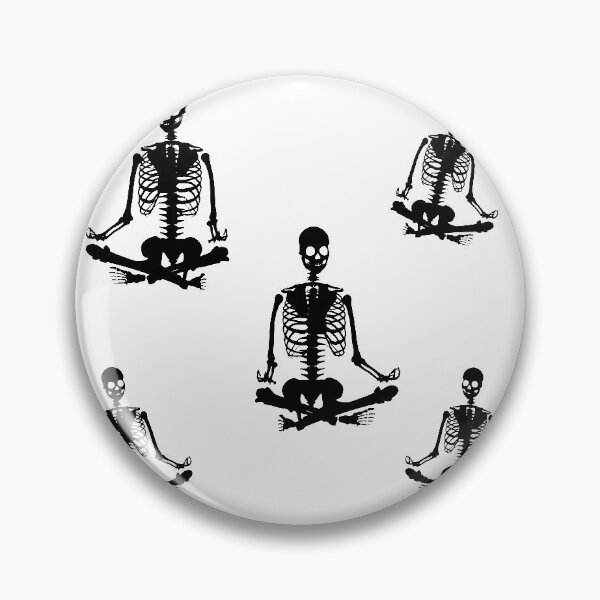 Item preview, Meditating skeleton gang designed and sold by stickmeok.