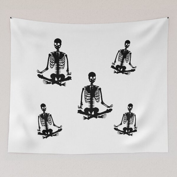 Item preview, Meditating skeleton gang designed and sold by stickmeok.