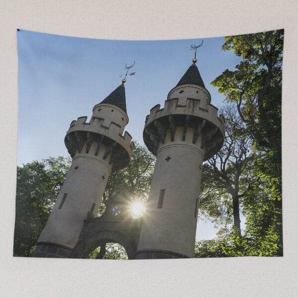 Item preview, Powis Gates Rainbow Colored Sunburst - Old Aberdeen Scotland Architectural Delights designed and sold by Georgia Mizuleva.