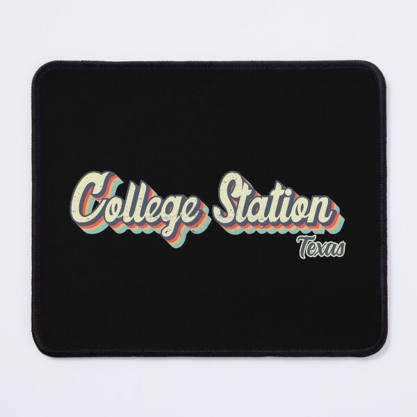 Item preview, College Station city Texas Retro Vintage 70s rainbow designed and sold by Teelogic.
