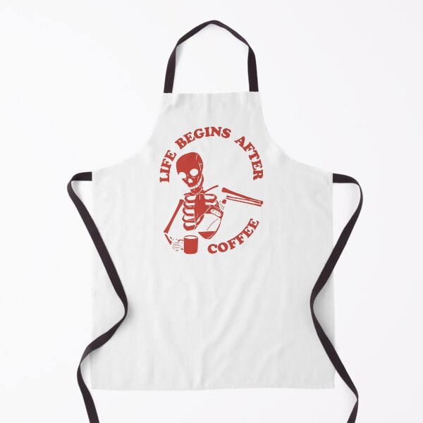 Item preview, Life Begins After Coffee, Skeleton Brewing Coffee, Red designed and sold by anghelapparel.