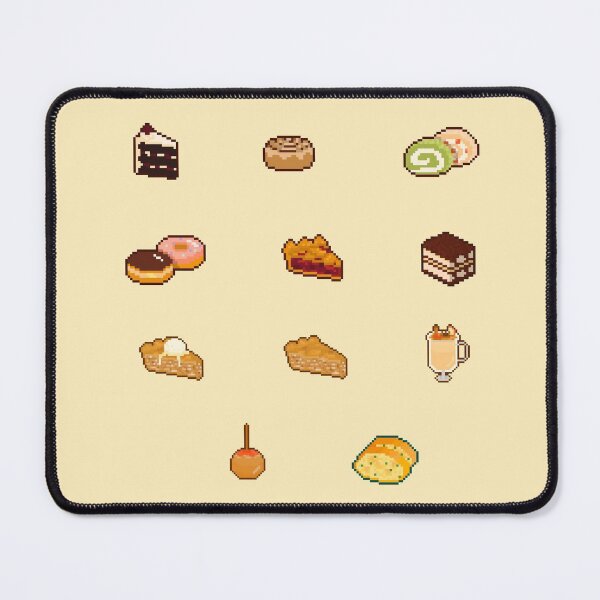Item preview, Cute desserts + garlic bread pixel art designed and sold by tifft.
