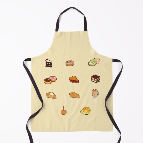 Item preview, Cute desserts + garlic bread pixel art designed and sold by tifft.