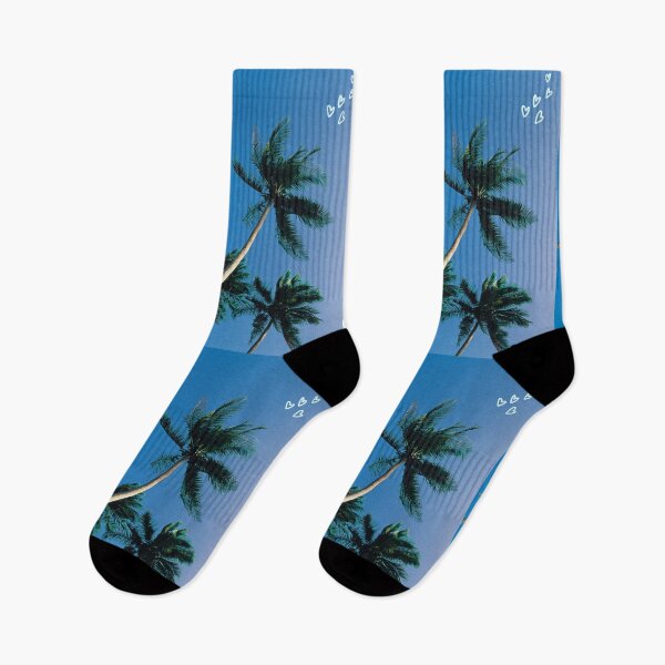 Item preview, Palm Trees Nature Blue Sky Hearts designed and sold by thesandrafadzai.