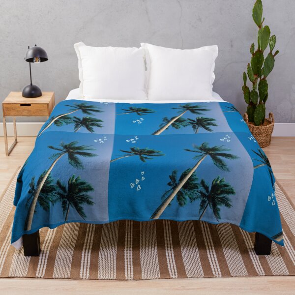 Item preview, Palm Trees Nature Blue Sky Hearts designed and sold by thesandrafadzai.