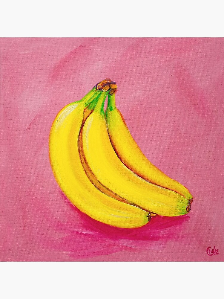 "Bananas Fruit Painting" Poster for Sale by Chelzarts Redbubble