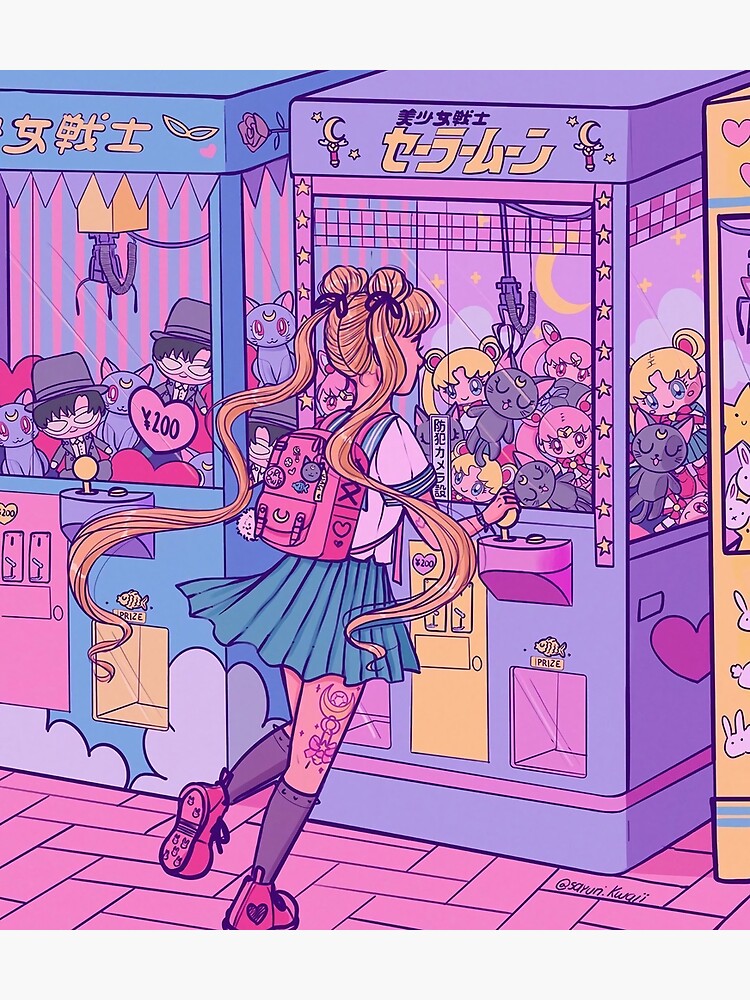 "Cutie Usagi Art Doll Machine" Poster for Sale by childresshot Redbubble