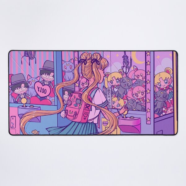 Cutie Usagi Art Doll Machine Desk Mat