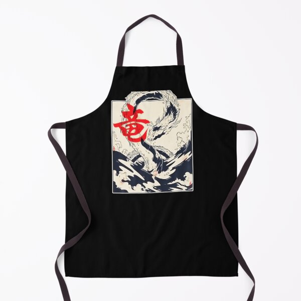 Item preview, Japanese Aesthetic Dragon Symbol Kanji Japan sea Art Back designed and sold by BLACKOPALl.