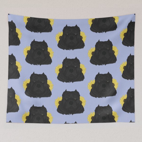 Item preview, Black American Bully with Sunflowers designed and sold by Ashley Gagnon.