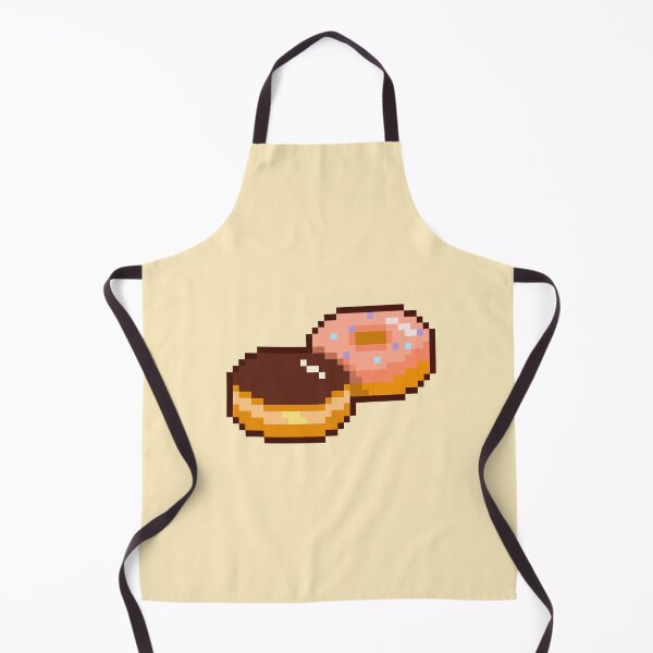Item preview, Boston cream and strawberry dipped donut pixel art designed and sold by tifft.