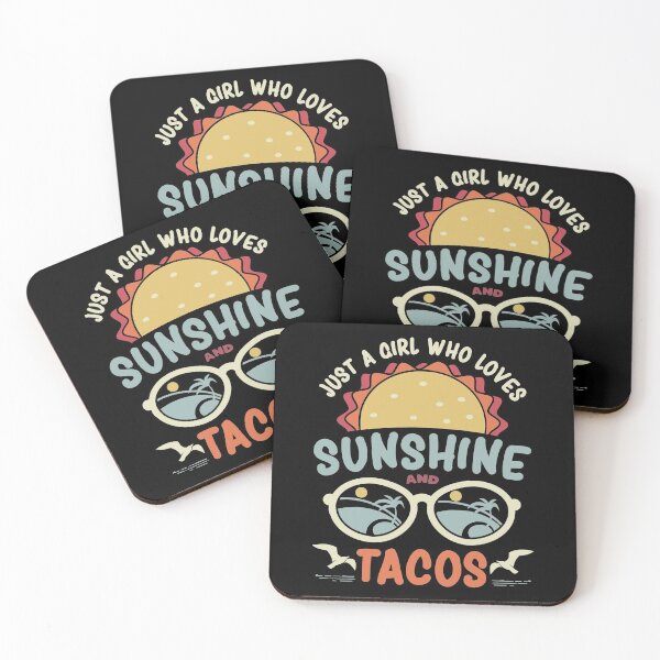Item preview, Just A Girl Who Loves Sunshine And Tacos | Eating Mexican Food Outside In The Sun designed and sold by GravitiTees.