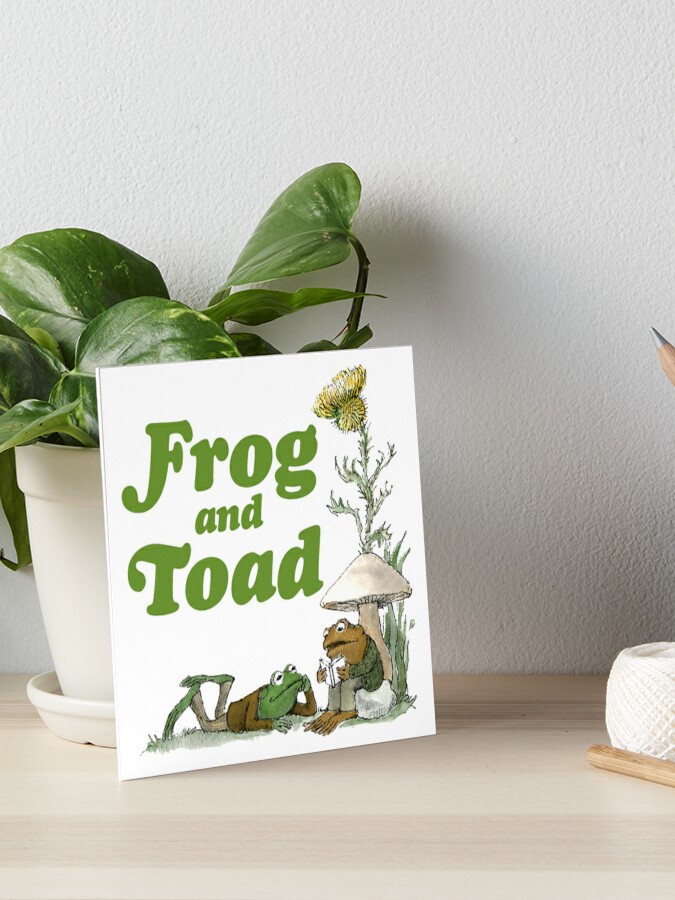 Frog and Toad Fishing Art Board Print for Sale by jakealy