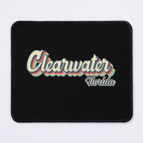 Item preview, Clearwater City Florida Retro Vintage 70s rainbow designed and sold by Teelogic.