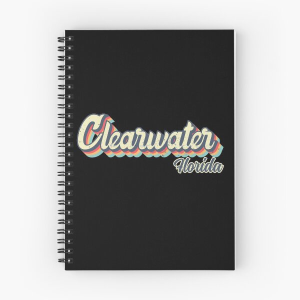 Item preview, Clearwater City Florida Retro Vintage 70s rainbow designed and sold by Teelogic.