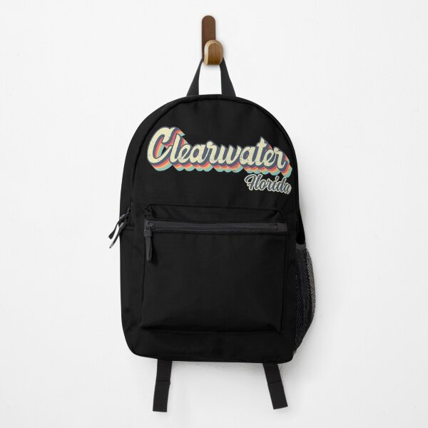 Item preview, Clearwater City Florida Retro Vintage 70s rainbow designed and sold by Teelogic.