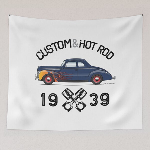 Item preview, 1939 Coupe T-ShirtCustom & Hot Rod-Jefferson Blue designed and sold by TadaPuna.