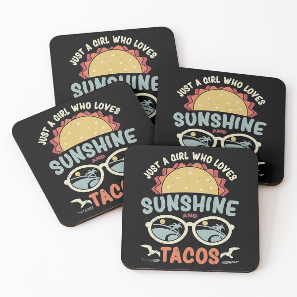 Item preview, Just A Girl Who Loves Sunshine And Tacos | Eating Mexican Food In The Sun designed and sold by GravitiTees.