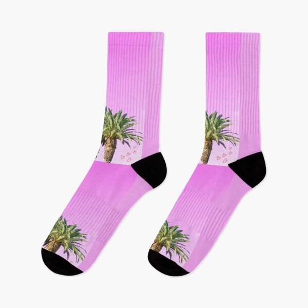 Item preview, Palm Trees Pastel Pink Nature Hearts designed and sold by thesandrafadzai.