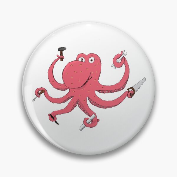 Item preview, Red octopus with tool designed and sold by Flag75.